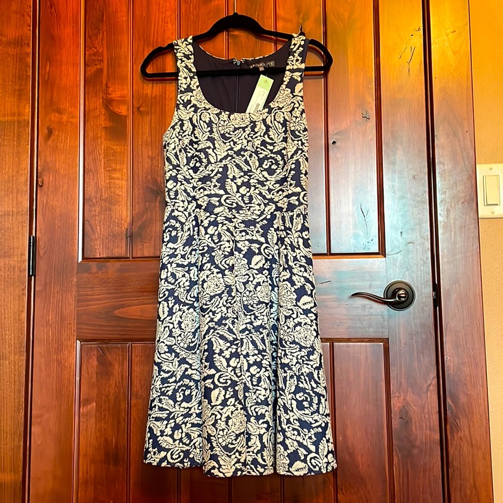 41 Hawthron Lex Textured Fit and Flare Knit Dress